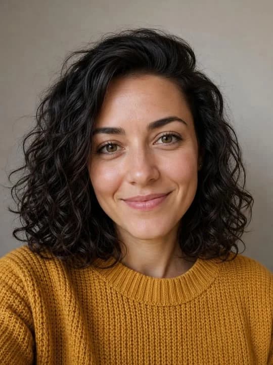 Woman in the input portrait